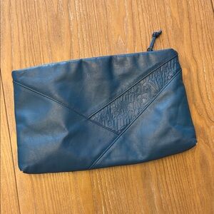 Vintage 1980’s Blue Leather Clutch